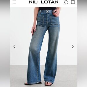 Nili Lotan Florence Jeans, size 31.  Worn twice, too small for me. Like new